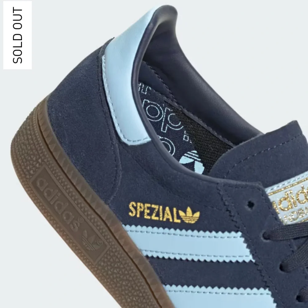 Adidas Handball Spezial Shoes Collegiate Navy Clear Sky Size Youth 5.5/Women 6.5 - Picture 6 of 16